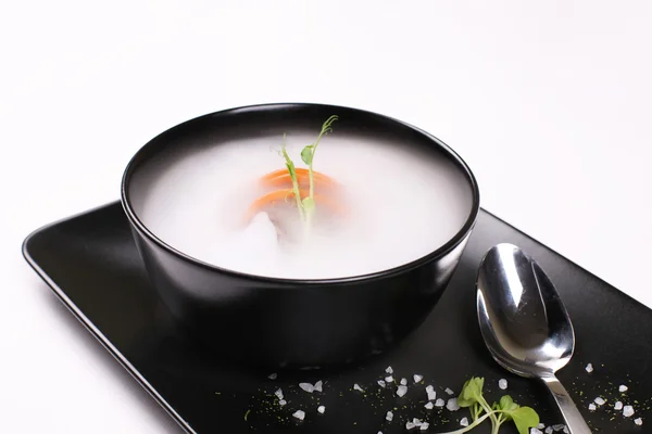 Soup, molecular cuisine. — Stock Photo, Image