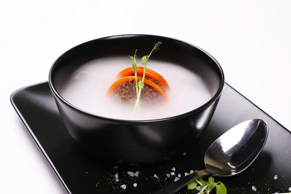 Soup, molecular cuisine.