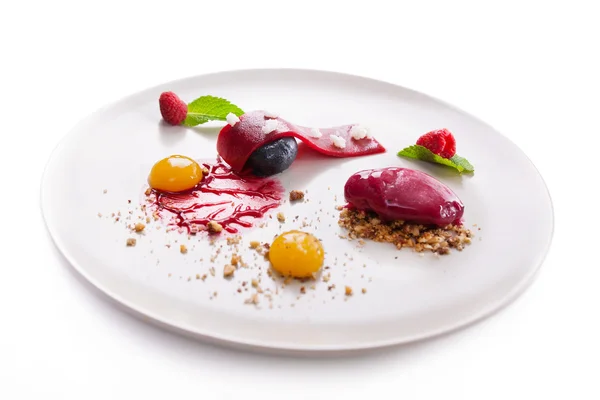 Elegant dessert, icecream — Stock Photo, Image