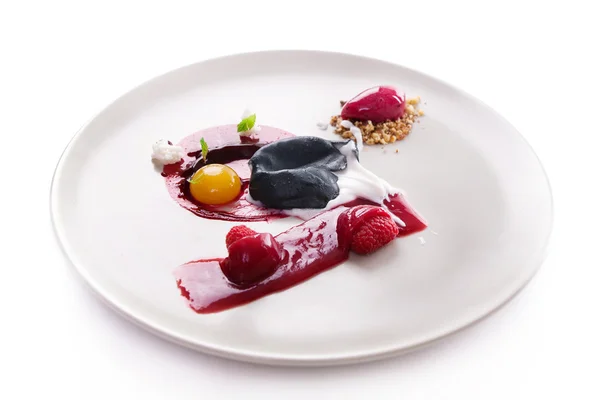 Elegante dessert, ijs — Stockfoto