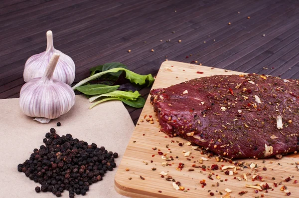 Мясо на гриле - Stock Image — стоковое фото