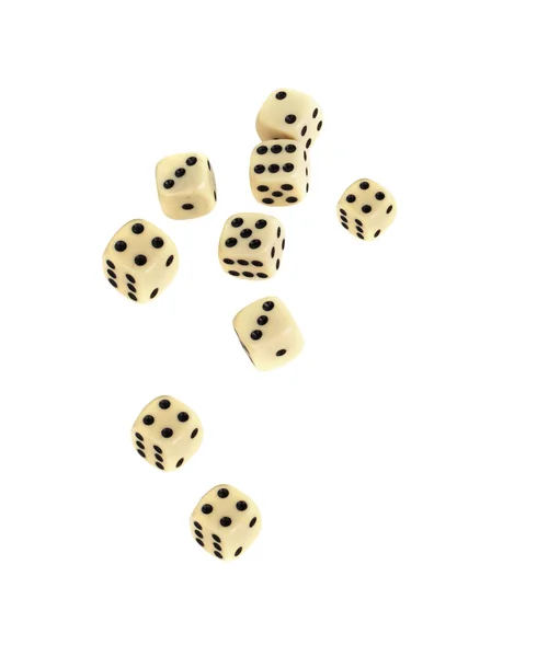 Gambling with dice win money — Stock Photo, Image