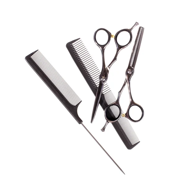 Basic hair cutting tools - Stock image — Stock Photo, Image