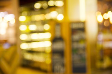 Kahve Dükkanı bokeh - stok görüntü ile arka plan bulanıklık