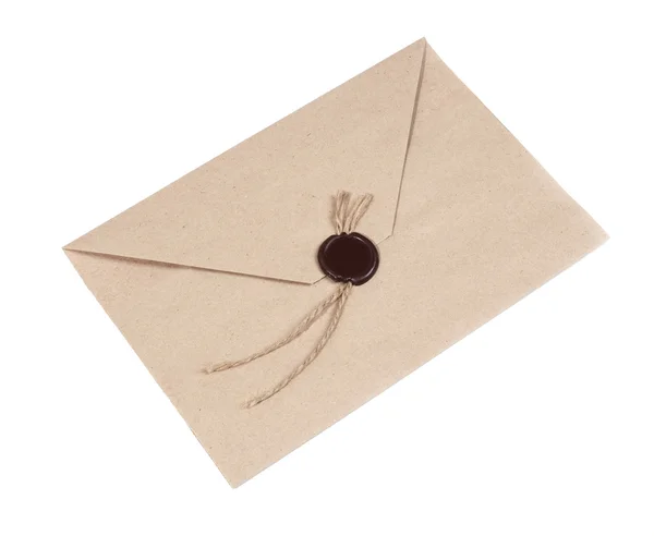Envelope with Wax Seal - Stock image — Stock Photo, Image
