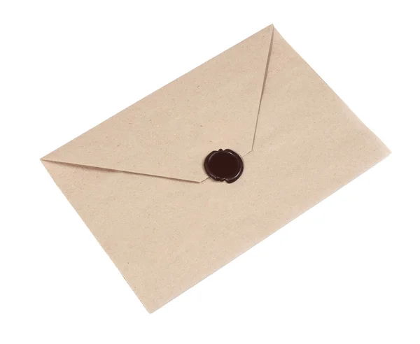 Envelope with Wax Seal - Stock image — Stock Photo, Image