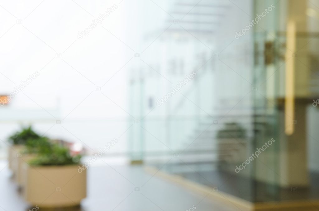 Defocused Office Building Lobby Background - Stock image