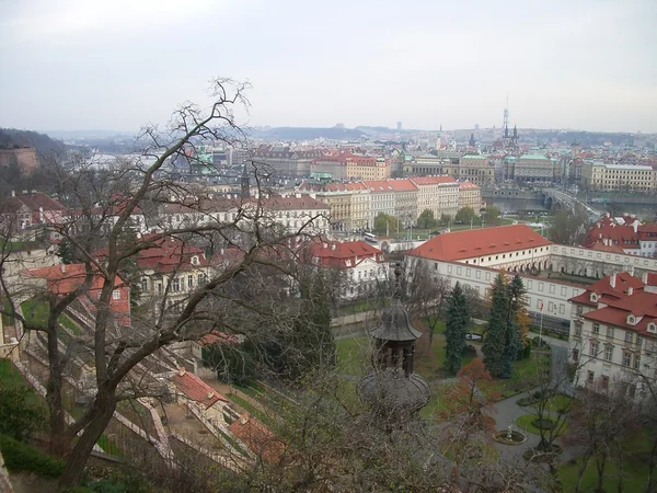 Praag lucht uitzicht — Stockfoto