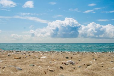 gökyüzü deniz kum