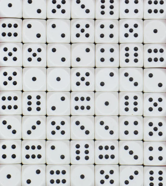 Background with white game cubes and black dots. Quader format