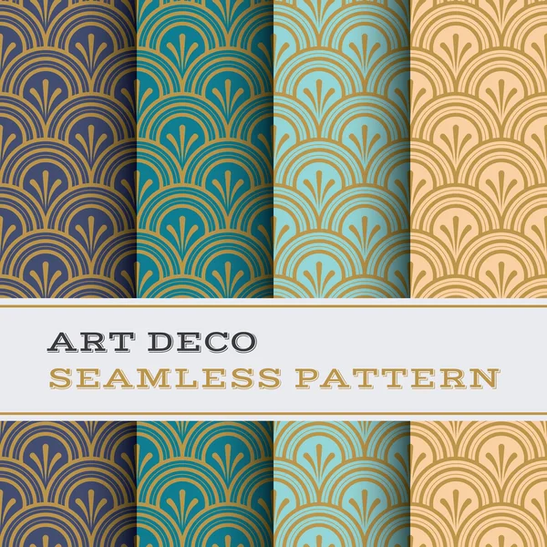 Padrão sem costura Art Deco 04 — Vetor de Stock