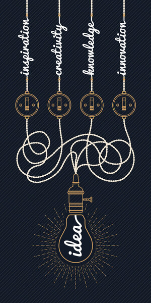 Vintage bulb idea circuit board