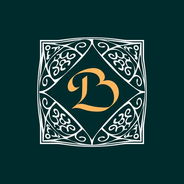 Ornate Monogram Frame 'B'