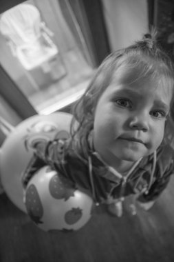 Evde Chid portre oturumu