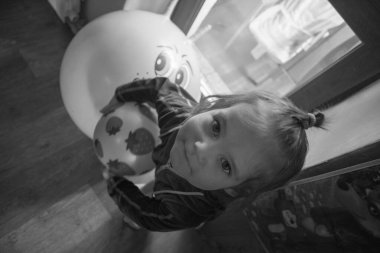 Evde Chid portre oturumu