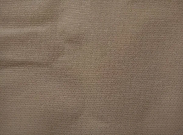 Crumpled Dark Beige Polypropylene Fabric Fibers Non Woven Fabric — Zdjęcie stockowe