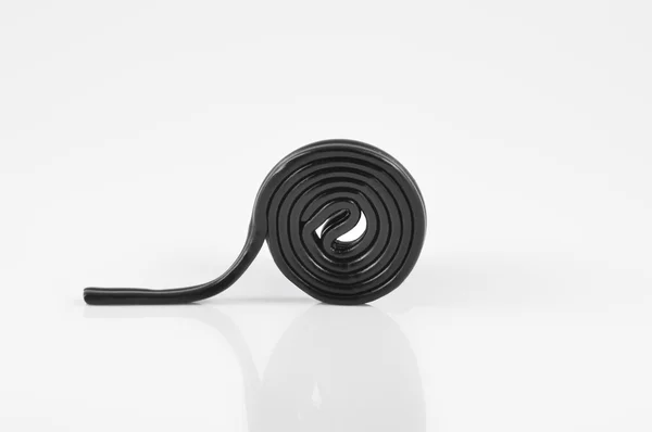 Spiral av svart lakrits — Stockfoto