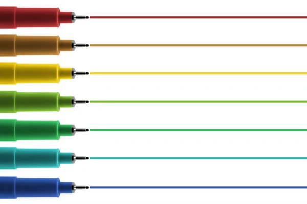 컬러 마커 그룹 — 스톡 사진
