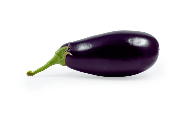 Isolierte schwarze Aubergine — Stockfoto