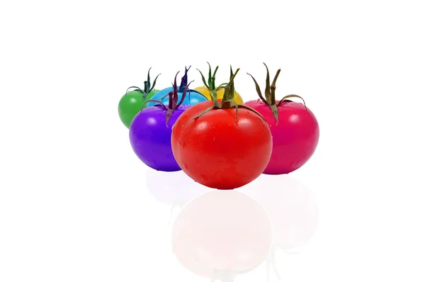 Grupo de tomates coloridos — Foto de Stock