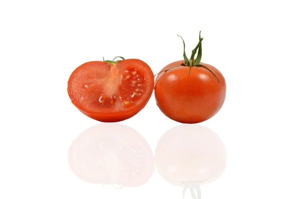 Ζευγάρι κόκκινες ντομάτες — Φωτογραφία Αρχείου