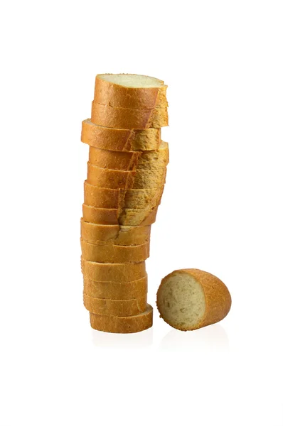 Weißbrot auf Holzschneidebrett — Stockfoto