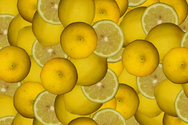 Grupo de limões amarelos — Fotografia de Stock