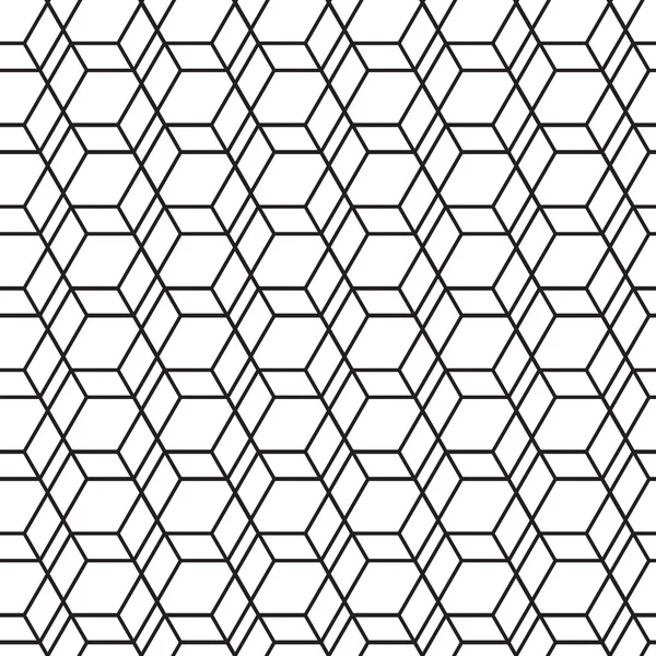 Zeshoekige geometrie naadloze, zwart-wit — Stockfoto