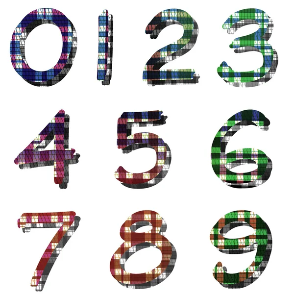 Números coloreados —  Fotos de Stock