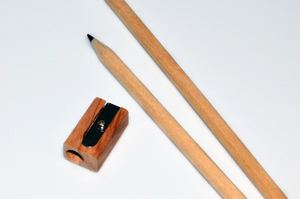 Μολύβι και ξύστρα — Φωτογραφία Αρχείου