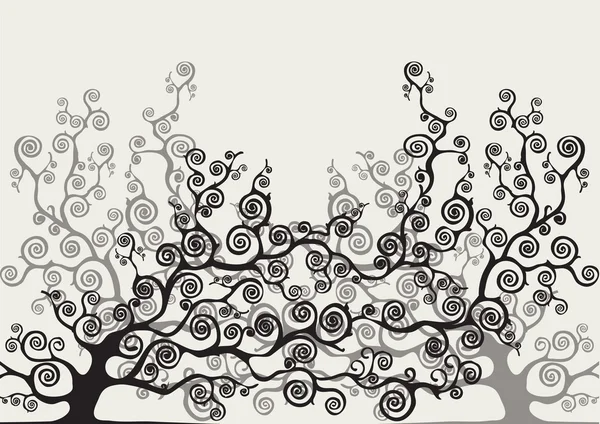 Кольорові стилізовані дерево — стокове фото