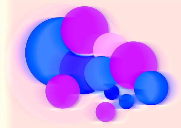 Bakgrund med färgade cirklar — Stockfoto