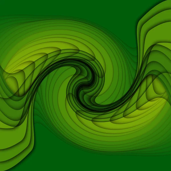 Sfondo con onda verde — Foto Stock