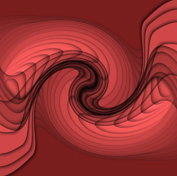 Hintergrund mit roter Welle — Stockfoto