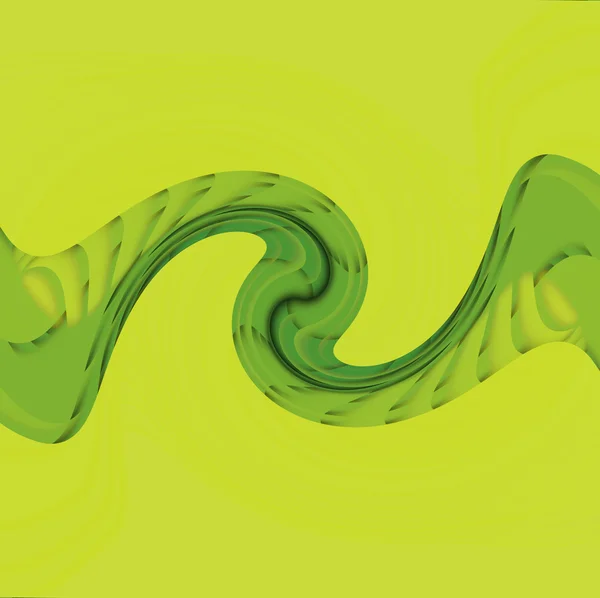 Фон с зеленой волной — стоковое фото