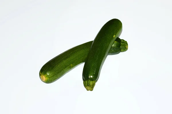 緑のズッキーニのペア — ストック写真