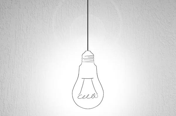 Single light bulb — Stock Photo, Image