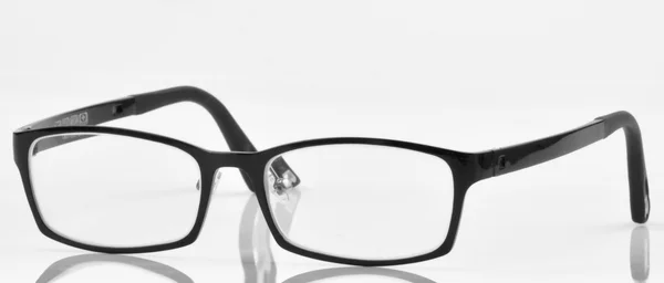 Brille mit schwarzem Rahmen — Stockfoto