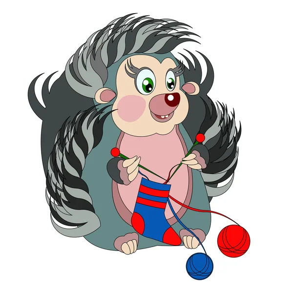 sevimli kirpi örgü Yün çorap