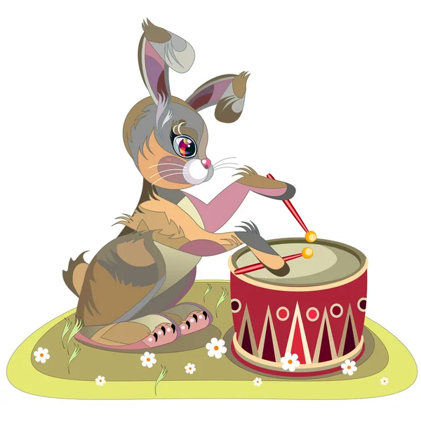 çizgi film bunny davul, davul