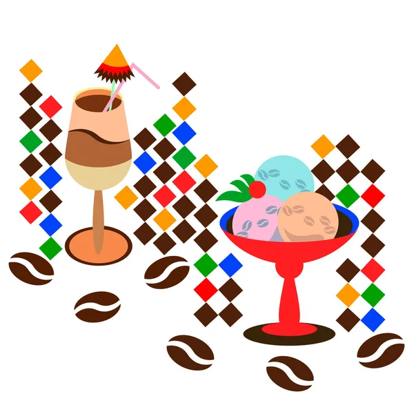 Dondurma ile kahve latte