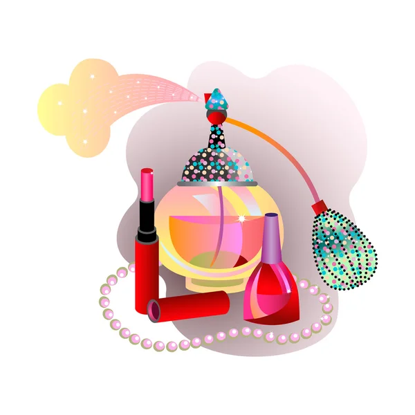 Fashion and beauty — Stock Vector