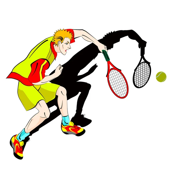 Tenis adam oyuncu sembolü çizim