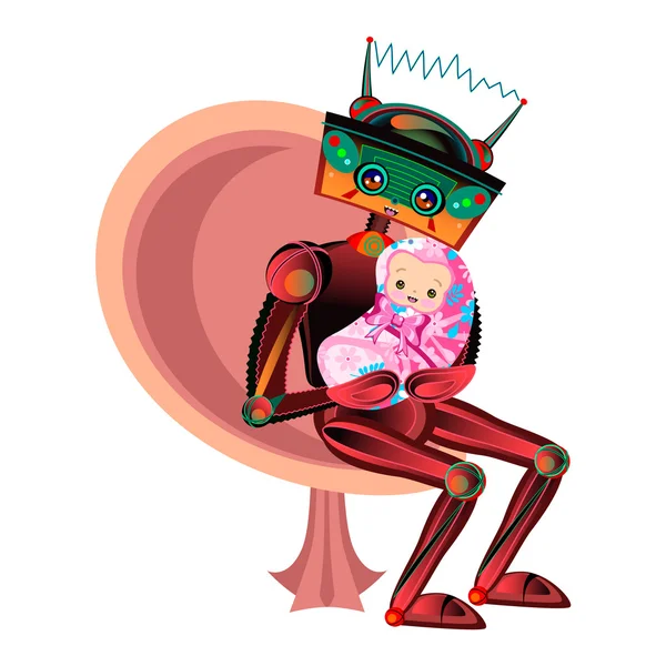 Robot bebek bakıcısı