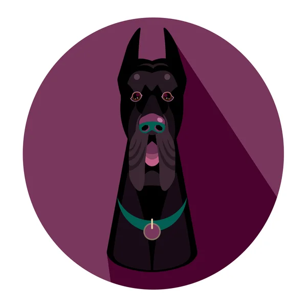 Danua köpek yüzlü - vektör çizim