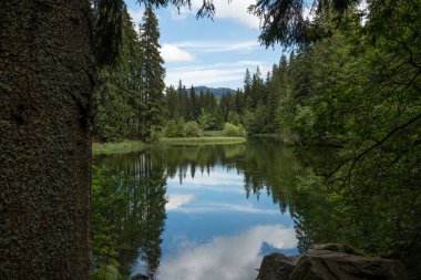 Vrbicke pleso tarn in Low Tatras Mountais, Slovakya