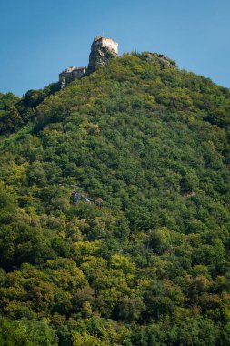 Aggstein Şatosu - Avusturya 'nın Vachau kentindeki Tuna Nehri' nin sağ kıyısındaki harabe kale