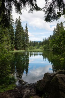 Vrbicke pleso tarn in Low Tatras Mountais, Slovakya