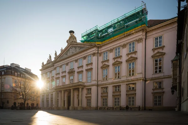 Bratislava Slovakia Mar 2020 Colagem Hashtags Leves Projetada Para Fachada — Fotografia de Stock