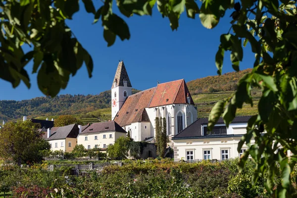 Εκκλησία Του Αγίου Μωρίς Στην Κοιλάδα Wachau Spitz Αυστρία — Φωτογραφία Αρχείου